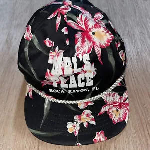 Vintage Floral Mel’s Place Boca Raton Florida Trucker Rope Mesh Cap Mütze Snapback - Bild 1 von 6