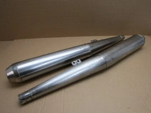 BMW R100RS 1981 87,616 miles exhaust silencers pair KEIHAN stainless (8255) - Picture 1 of 19