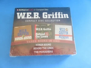 W.E.B. Griffin “Honor Bound/Behind the Lines/The Murderers” 9-CD Audio Book/New - Bild 1 von 2