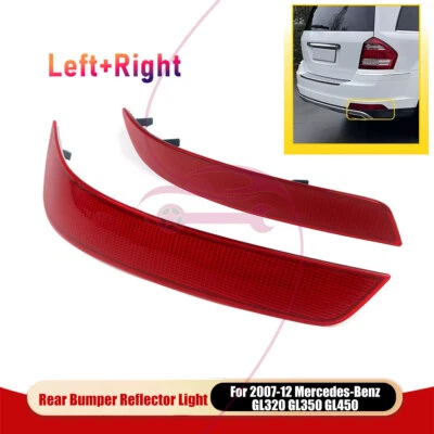 2pcs Rear Reflector Lights for 2007-2012 Mercedes-Benz GL320 GL350 GL450 - Image 1 of 4