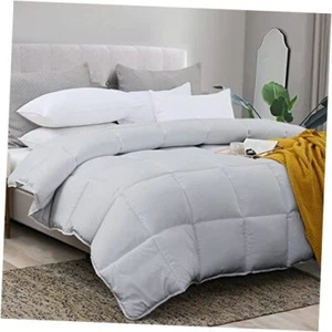 Down Alternative Comforter Duvet Insert,All Season Duvet Queen Light Grey - Picture 1 of 6