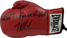 Gant de boxe en cuir rouge signé Mike Tyson Baddest Man on The Planet JSA L