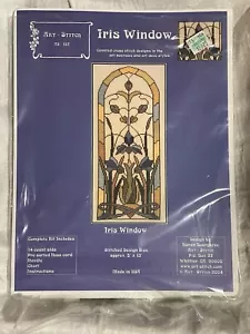 Iris Window 2004 Art-Stitch contato punto croce kit completo di Karen Bourgaize - Foto 1 di 11