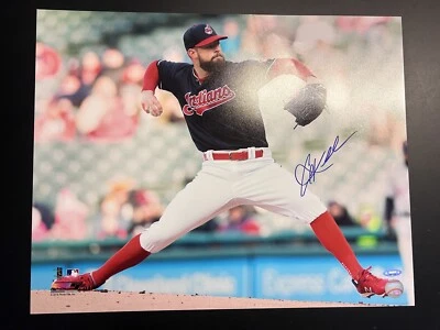 Corey Kluber Autographed Photo 16x20 Cleveland Indians Baseball - Image 1 of 2