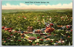 Postcard Aerial Eureka Springs View Arkansas - Picture 1 of 2