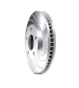 DFC 631-47086L - Premium Drilled And Slotted Front Driver Side Brake Rotor - Foto 1 di 2