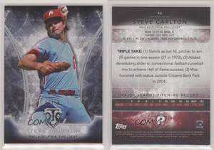 2015 Topps Triple Threads Onyx /50 Steve Carlton #46 HOF