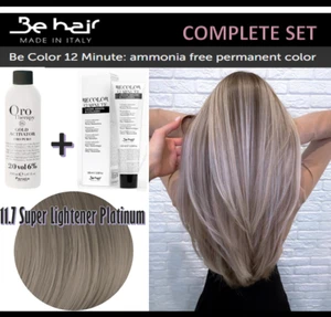 Italian Be Color 12 Min Hair Dye 100ml + 150ml developer - Magnesium / Dark Ash - Picture 1 of 11