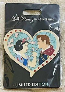 Prendedor WDI Día de San Valentín Nieve y Príncipe Encantador LE 300 Disney Sin usar, en caja difícil de encontrar - Imagen 1 de 1