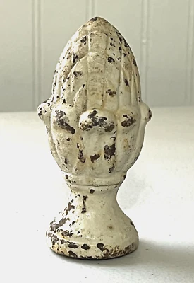 Alcachofa de hierro fundido vintage de 4,25" figura pisapapeles acabado decoración Foto 1 de 4