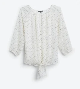 Stitch Fix Beacon Elorna Krawatte-Bluse weiß neu mit Etikett - Bild 1 von 12