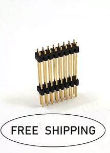 (1x) 16 Position Double Row Flexible Board Stacker - 0.100" (2.54mm) Gold Plate - Picture 1 of 3