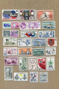 CZECHOSLOVAKIA, CESKOSLOVENSKO Lot of 25 POSTAGE STAMPS Lot #15 - Picture 1 of 1