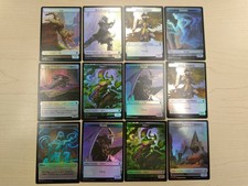 12x Zendikar Rising Foil Double-sided Magic Token Lot (see photos) MTG M3918