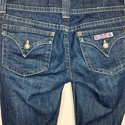 Pantalones de mezclilla para mujer Hudson talla 27 entrepierna 33" tiro 8" corte bota Foto 1 de 4