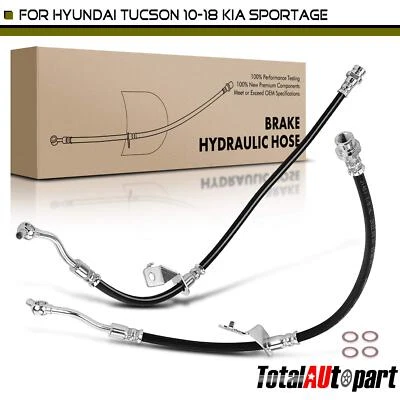 2x Manguera hidráulica de freno para Hyundai Tucson 2010-2018 Kia Sportage 11-17 delantera Foto 1 de 4