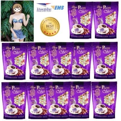 Peem Coffee Herbs 39 en 1 Mezcla de café instantáneo en polvo para amantes saludables 12 bolsas Foto 1 de 4