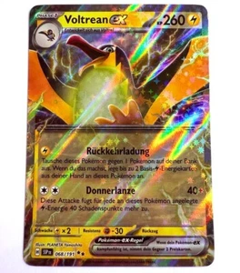 SSP DE 068/191 Double Rare Voltrean EX / Kilowattrel EX Pokémon Karte Deutsch NM - Picture 1 of 1