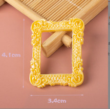 1 pc Miniature Art Picture Photo Painting Frame Hot Sale Home Best yellow
