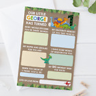 x10 cartes capsules temporelles personnalisées dinosaure 1er anniversaire cartes souvenir bébé