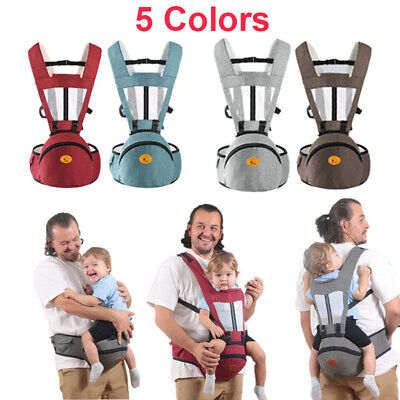 Newborn Baby Carrier Toddler Waist Hip Seat Wrap Belt Sling Backpack Breathable • 17.98£