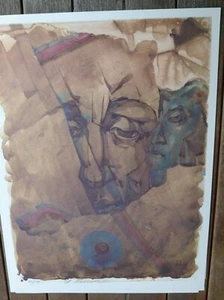 ¡PIEZA DE COLECCIONISTA! ORIGINAL A.Danov litografía en color 1986 firmada a mano limitada N20 - Imagen 1 de 4
