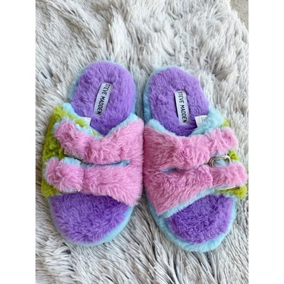 Zapatillas Steve Madden Kids Jaround Doble Hebilla Multicolor Usadas en Excelente Condición Medianas Juveniles 2-3 Foto 1 de 4