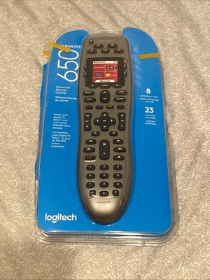 Logitech Harmony 650 Control Remoto Universal Pantalla a Color Plateado NUEVO Caja Abierta Foto 1 de 3