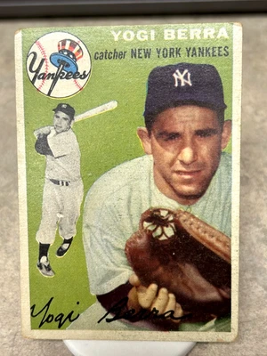 1954 Topps #50 Yogi Berra - Grado superior - Esquinas suaves Foto 1 de 4