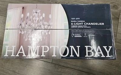 Hampton Bay Maria Theresa 6-Light Chrome w/ Clear Acrylic Chandelier HM-21022402 - Image 1 of 4