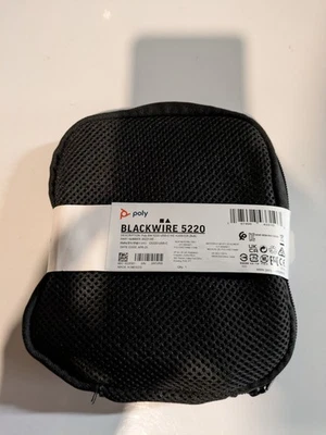 POLY BLACKWIRE 5220 WIRED DUAL-EAR STEREO HEADSET WITH BOOM MIC - Image 1 of 2