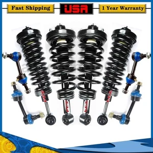 8 Front Rear Shocks Struts Sway Bar Link For Ford Expedition 2005 2004 2003 - Picture 1 of 12