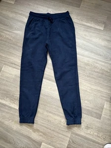 Men’s Navy Casual Cotton Joggers With Drawstring Waste And Side Pockets Size XL - Picture 1 of 8