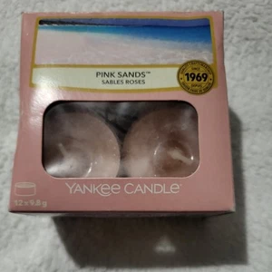 Yankee Candle Tealights - Pink Sands Rare Free Postage Pink Summer - Picture 1 of 3