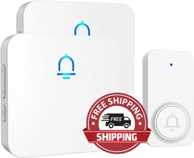 Timbre Inalambrico Impermeável Con 2 Receptores Timbre Para Casa Apartamento Novo - Imagem 1 de 4