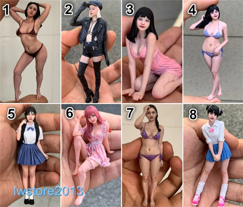 1/18 1/16 1/12 1/10 Beauty Girl Resin Figurines Figures Model For Cars FF0009 - Image 1 of 1