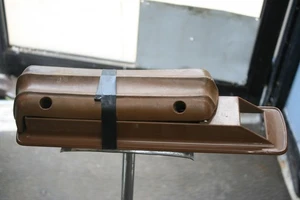1971-1973 Ford Mustang DRIVERS SID Brown Standard Interior Arm Rest & Base PLATE - Picture 1 of 9