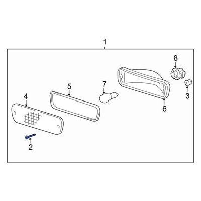 For Toyota Tacoma 1995-2000 Toyota 8173987003 Turn Signal Light Housing Screw Foto 1 de 3