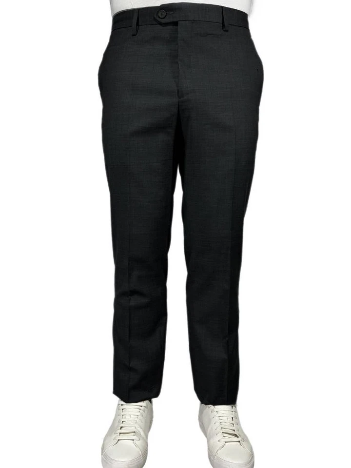 Ardenti S/S Drop 6 Tailored Trousers 100% Fresh Anthracite Wool Made in Italy - Image 1 of 1