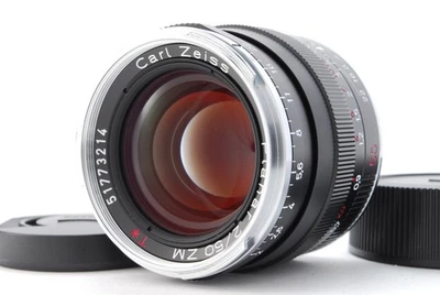[Top Mint] Carl Zeiss Planar T* 50mm f/2 ZM Black Lens For for Leica M #1723 - Image 1 of 4
