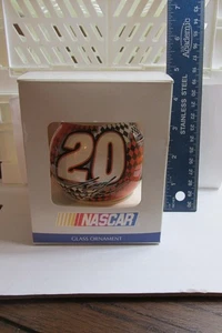 NASCAR #20 Tony Stewart Glass Ball Christmas Ornament Free Shipping - Picture 1 of 3