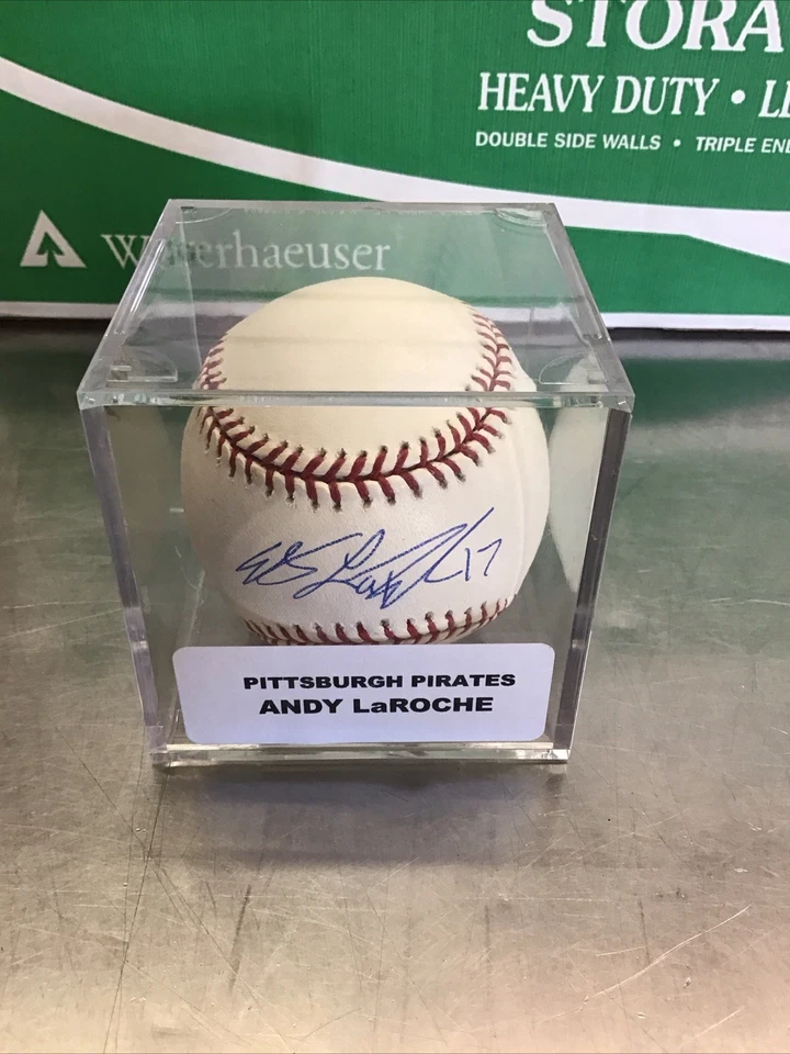 Autógrafo de béisbol OML auto firmado por Andy LaRoche con certificado de autenticidad Foto 1 de 3