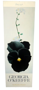 VTG Georgia O'Keefe Print 36” Pansy 1926 Brooklyn Museum 1988 Litho USA Print - Picture 1 of 13