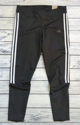 Adidas 3-Stripes 7/8 Running Leggings Tights Medium Rise Medium UK 12 - Image 1 of 4