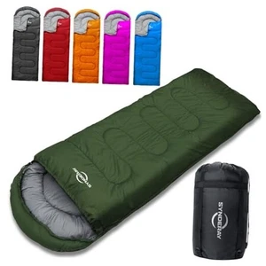 Schlafsäcke für Erwachsene kaltes Wetter & warm - 50-80°F Alltag 3 Jahreszeiten - grün - Bild 1 von 8