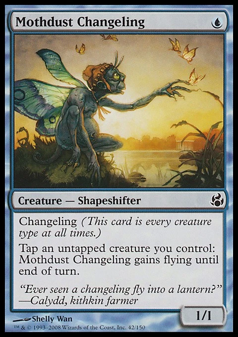 MTG Magic the Gathering Mothdust Changeling (42/153) Morningtide LP - Image 1 of 1