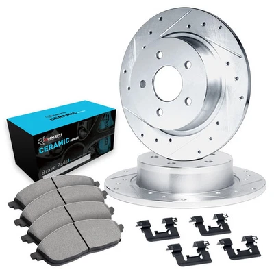 For Mercedes-Benz S320 94-99 Brake Kit eLINE Series Drilled & Slotted Rear Brake Foto 1 de 4