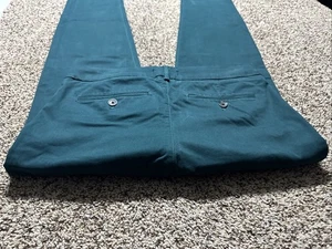 Express 28X30 Green Slim Fit Mens Dress Pants Hyper Stretch - Picture 1 of 4