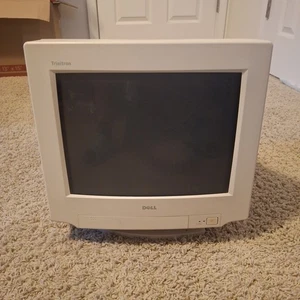 Dell Trinitron UltraScan D1526TX-HS 15" Retro PC CRT Gaming Monitor Powers On - Picture 1 of 16