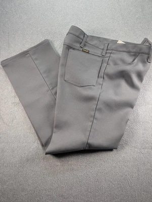 Pantalones de mezclilla de colección Wrangler 36x32 gris Rockabilly Wrancher corte bota para hombre rodeo Foto 1 de 4